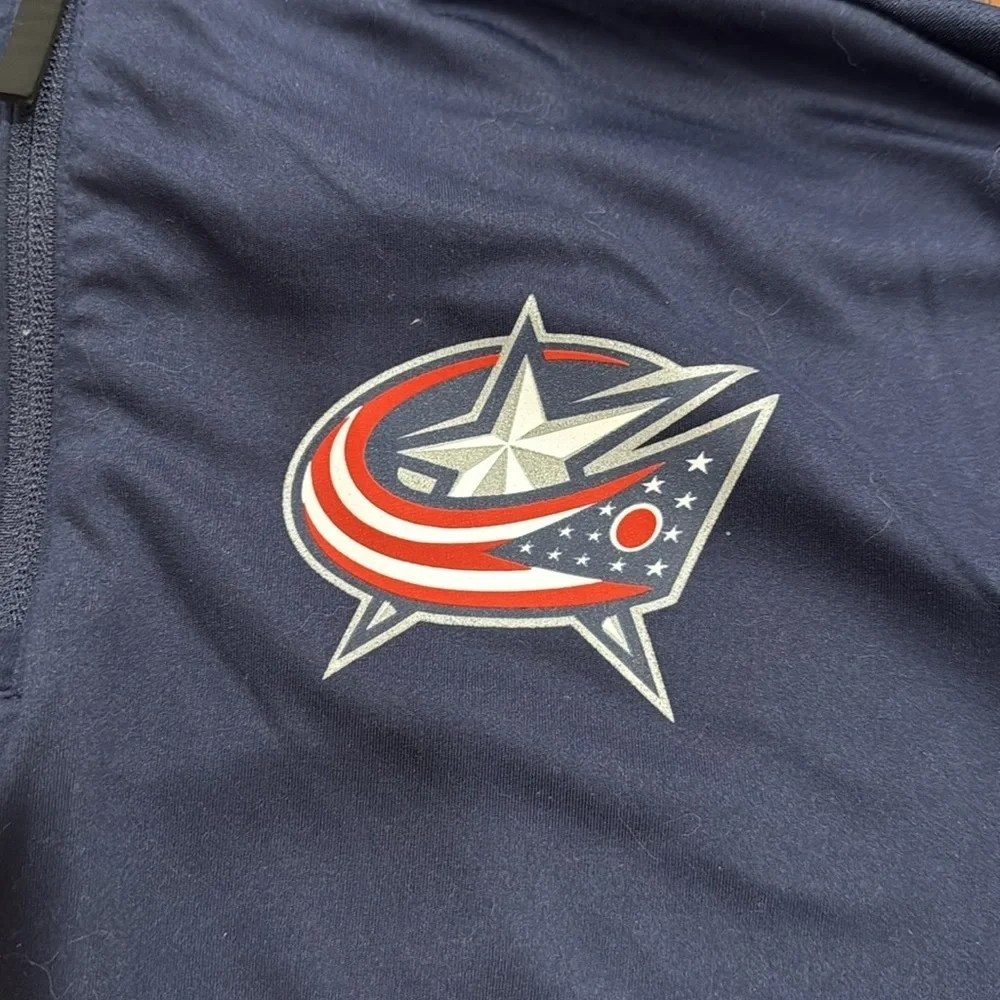 Adidas NHL Columbus Blue Jackets Quarter Zip Pullover